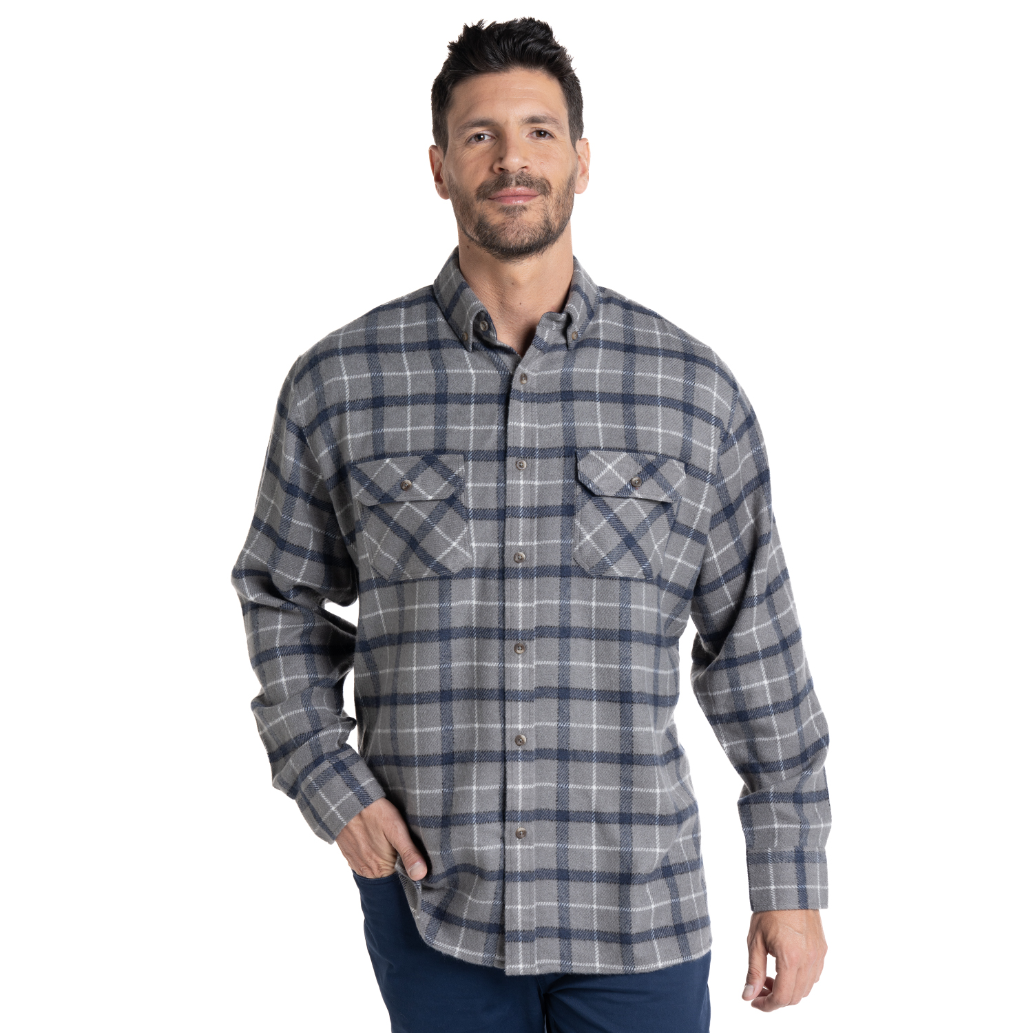 CAMISA LEÑADORA SPECIAL FIT | GRIS CLARO - 5