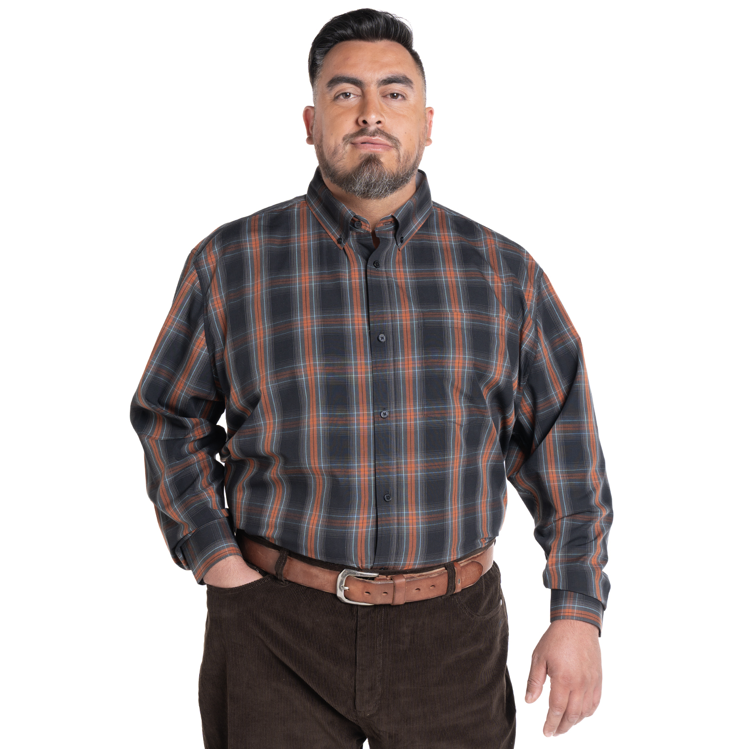 CAMISA FANTASIA PREMIUM REGULAR FIT | SALMÓN - 1