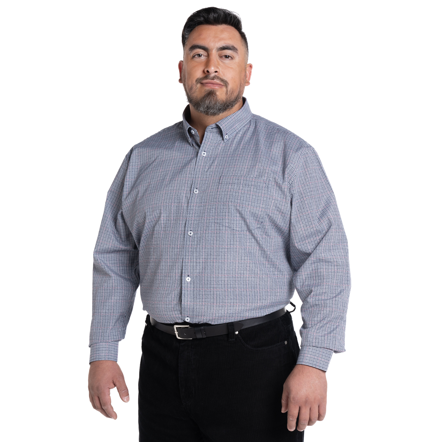 CAMISA FANTASIA CLASICA REGULAR FIT | GRIS - 1