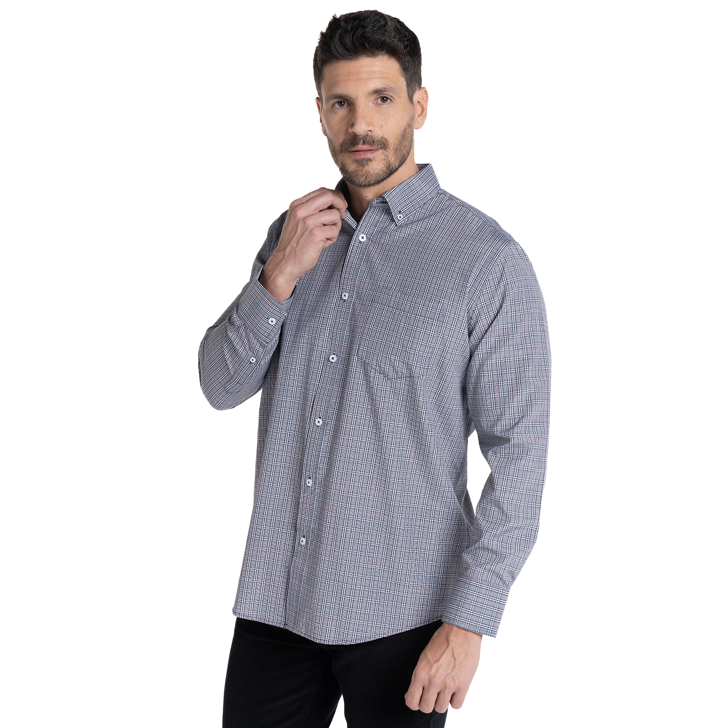 CAMISA FANTASIA CLASICA REGULAR FIT | GRIS - 5