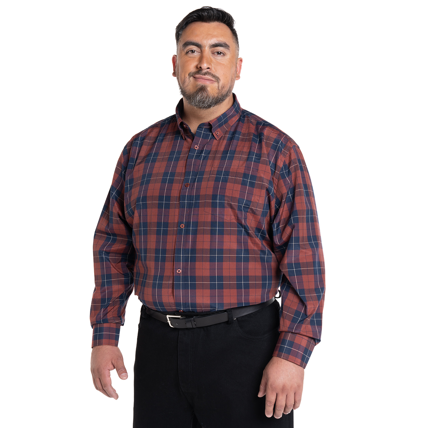 CAMISA FANTASIA CLASICA REGULAR FIT | LADRILLO - 1