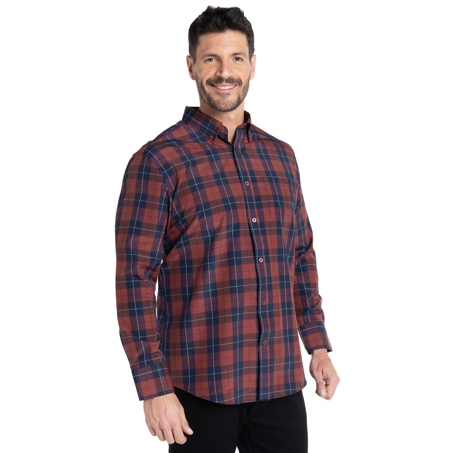 CAMISA FANTASIA CLASICA REGULAR FIT | LADRILLO - 5