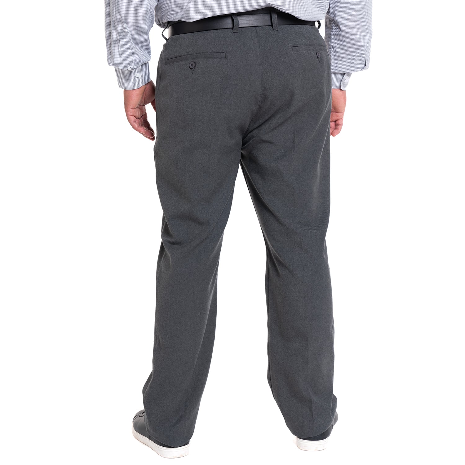 PANTALON CASIMIR FRENTE PLANO REGULAR FIT | GRIS OSCURO - 2