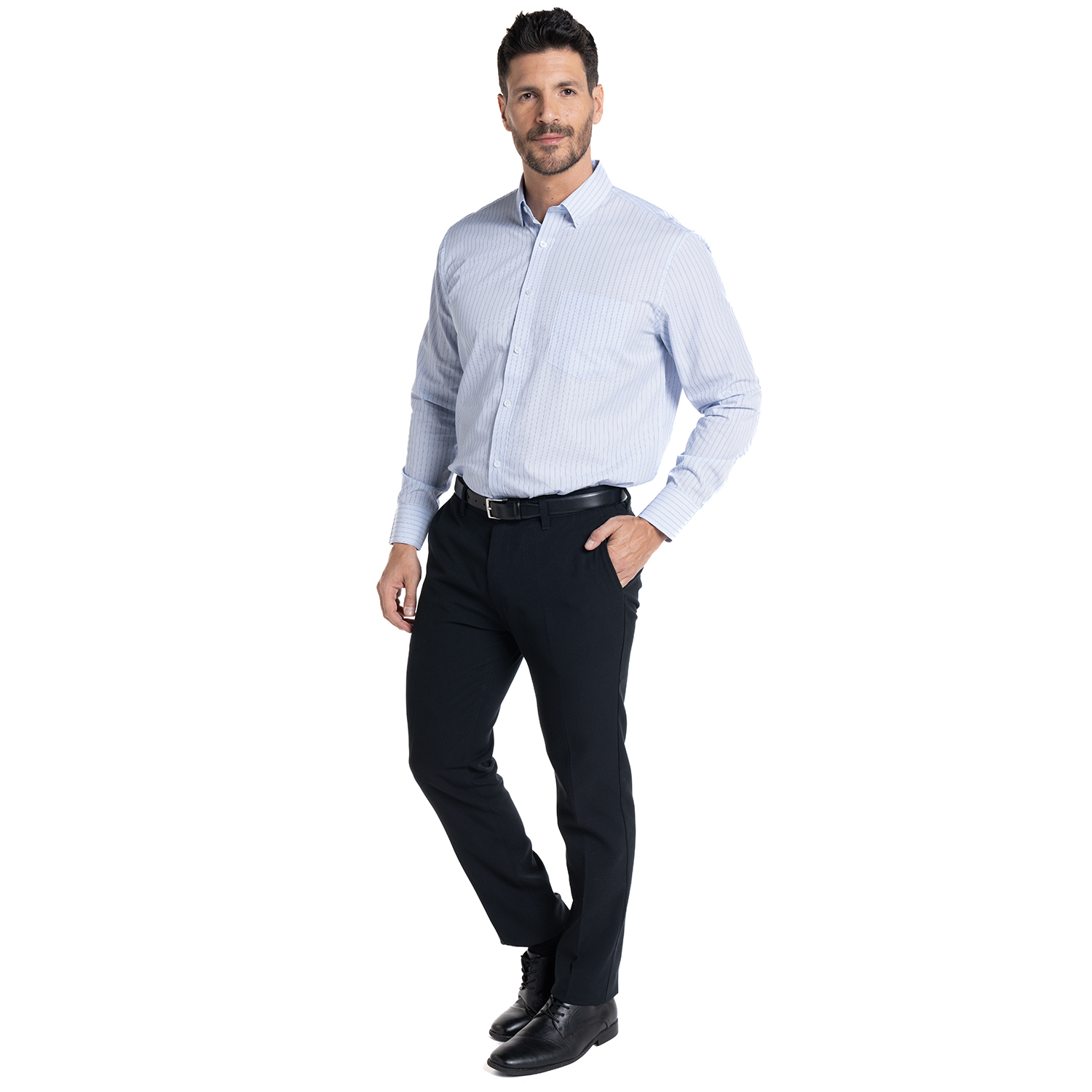 PANTALON CASIMIR FRENTE PLANO REGULAR FIT | AZUL MARINO - 4