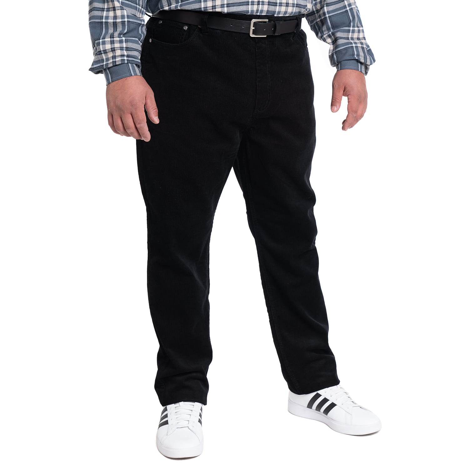 PANTALON COTELE 5 BOLSILLOS REGULAR FIT | GRIS OSCURO - 1
