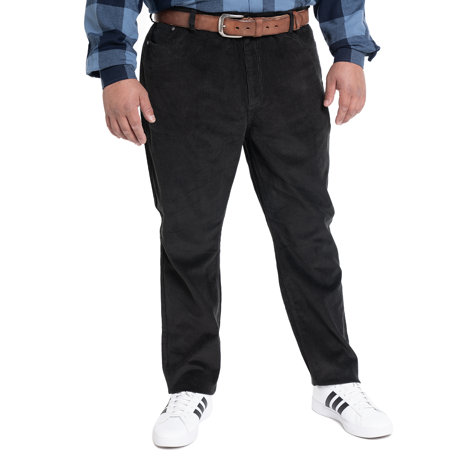 PANTALON COTELE 5 BOLSILLOS REGULAR FIT | GRIS OSCURO - 5