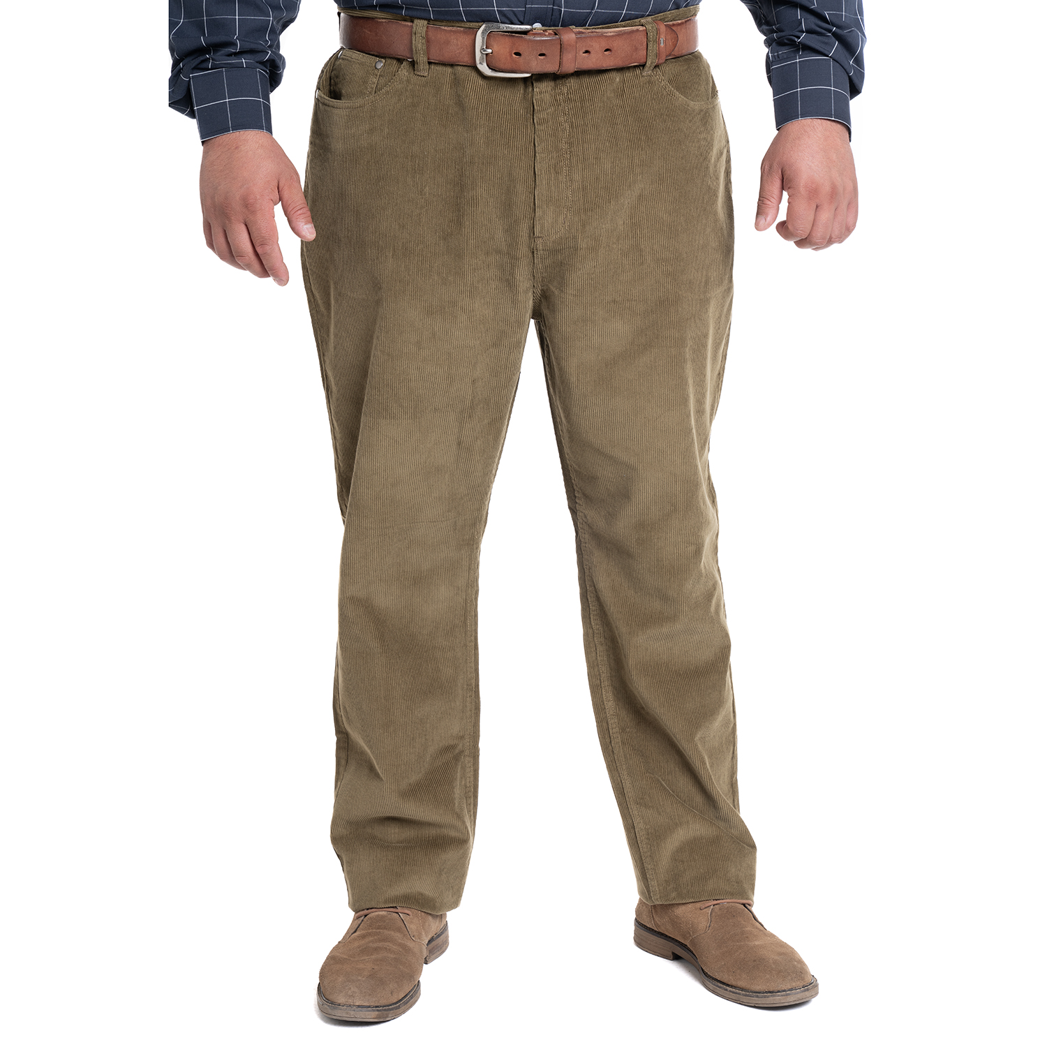 PANTALON COTELE 5 BOLSILLOS REGULAR FIT | KHAKI - 1