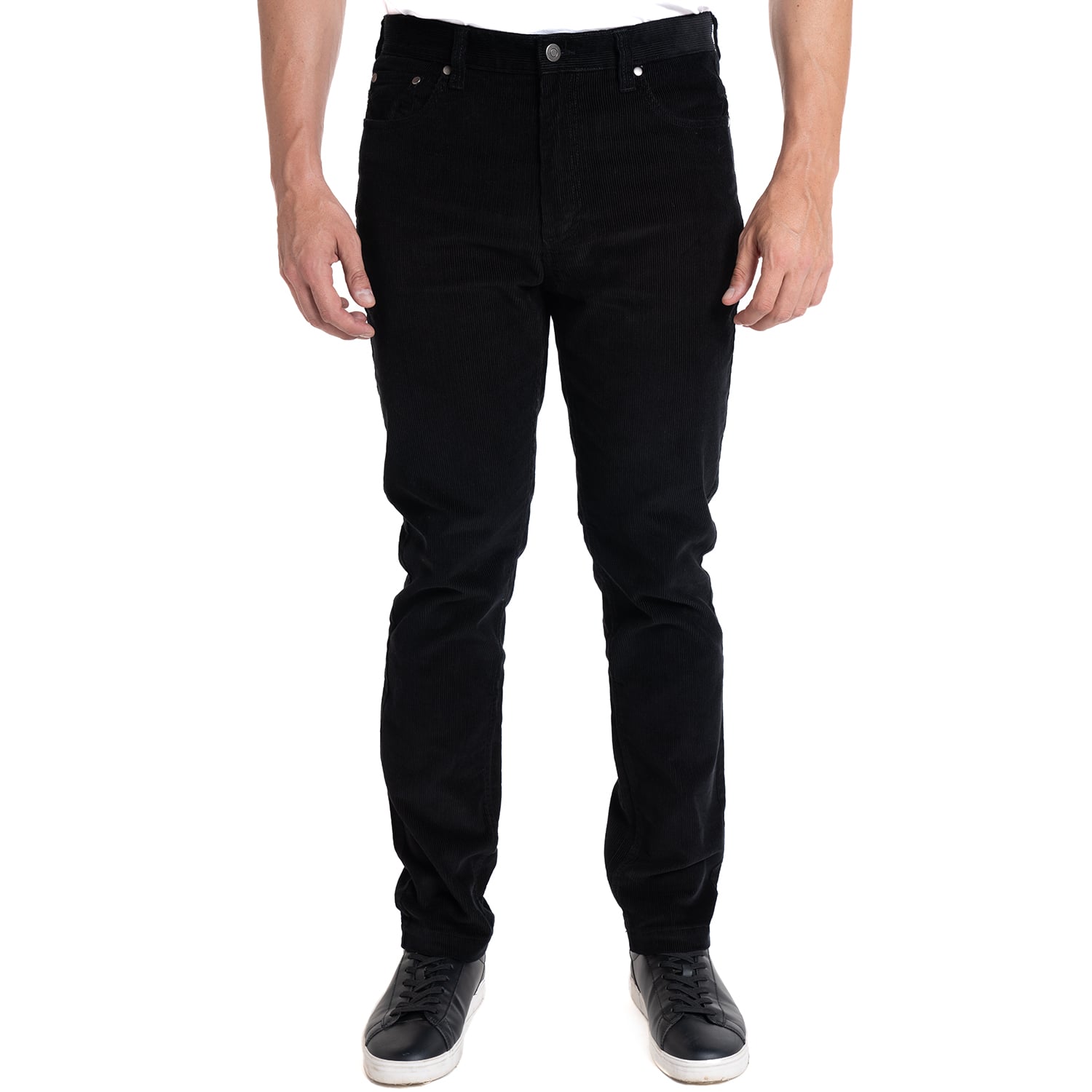 PANTALON COTELE 5 BOLSILLOS REGULAR FIT | GRIS OSCURO - 1