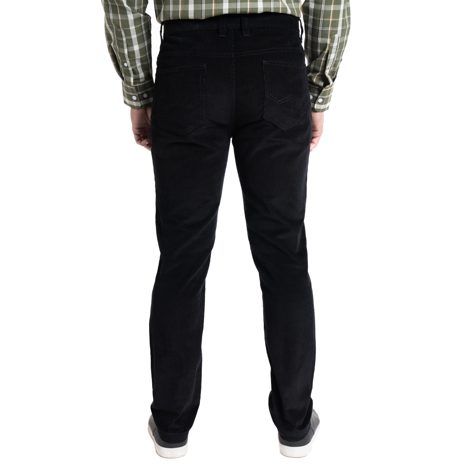 PANTALON COTELE 5 BOLSILLOS REGULAR FIT | NEGRO - 2