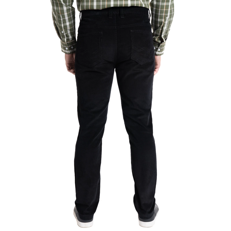 PANTALON COTELE 5 BOLSILLOS REGULAR FIT | NEGRO - 2