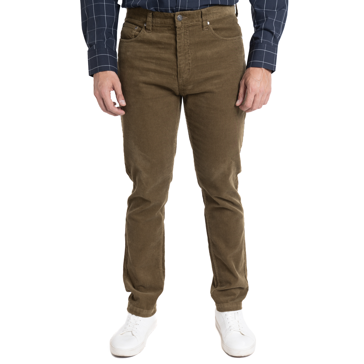 PANTALON COTELE 5 BOLSILLOS REGULAR FIT | KHAKI - 1
