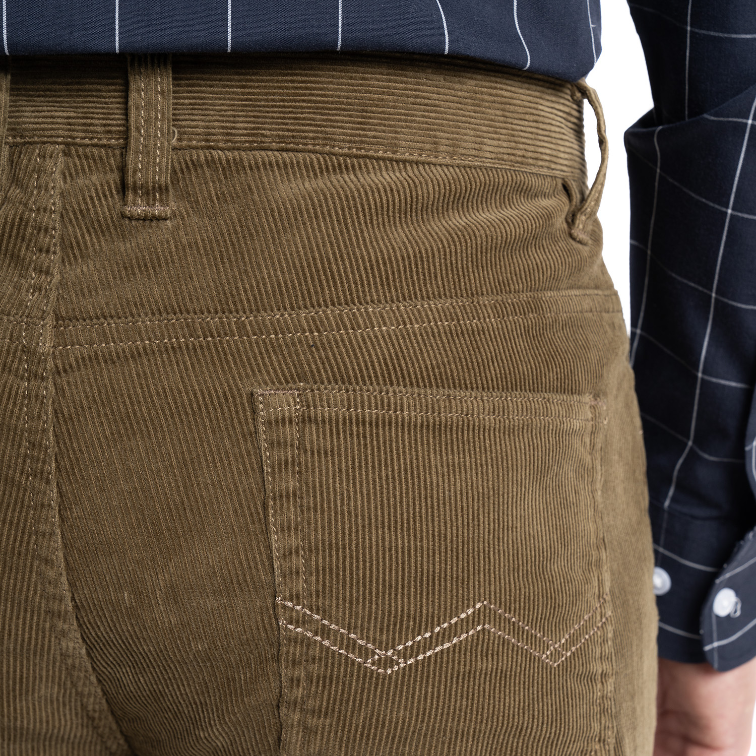 PANTALON COTELE 5 BOLSILLOS REGULAR FIT | KHAKI - 3
