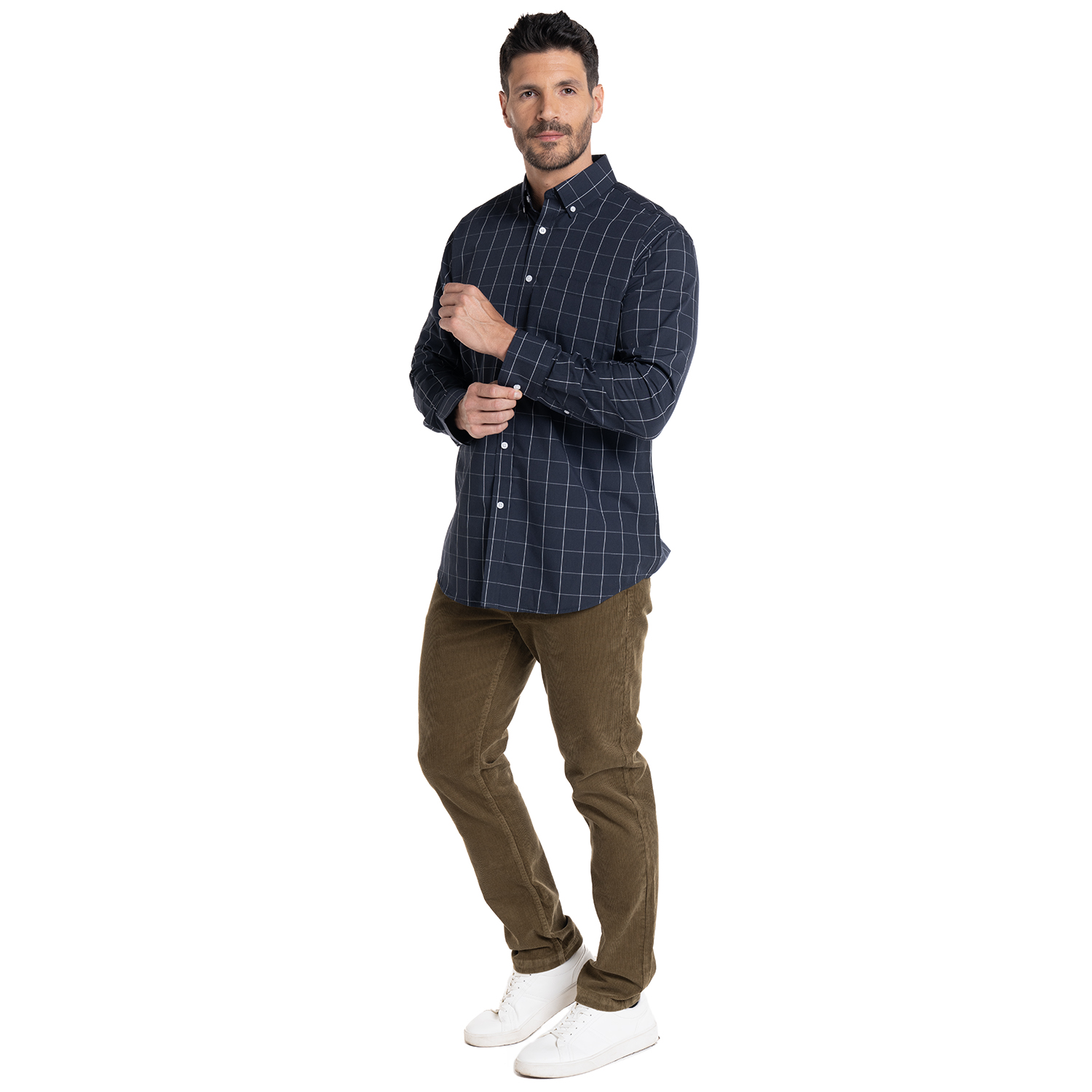 PANTALON COTELE 5 BOLSILLOS REGULAR FIT | KHAKI - 4