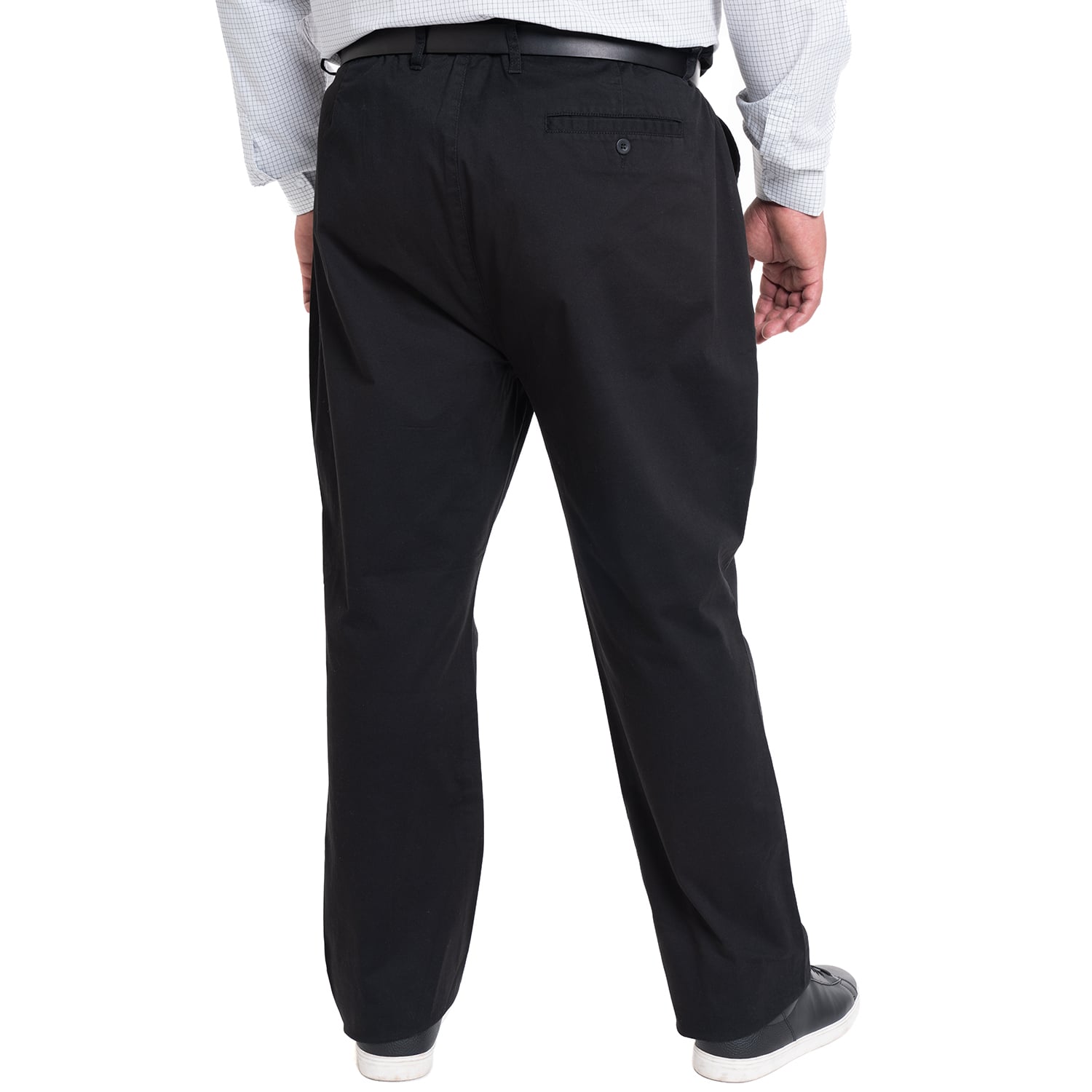 PANTALÓN FRENTE PLANO SPANDEX REGULAR FIT | NEGRO - 2