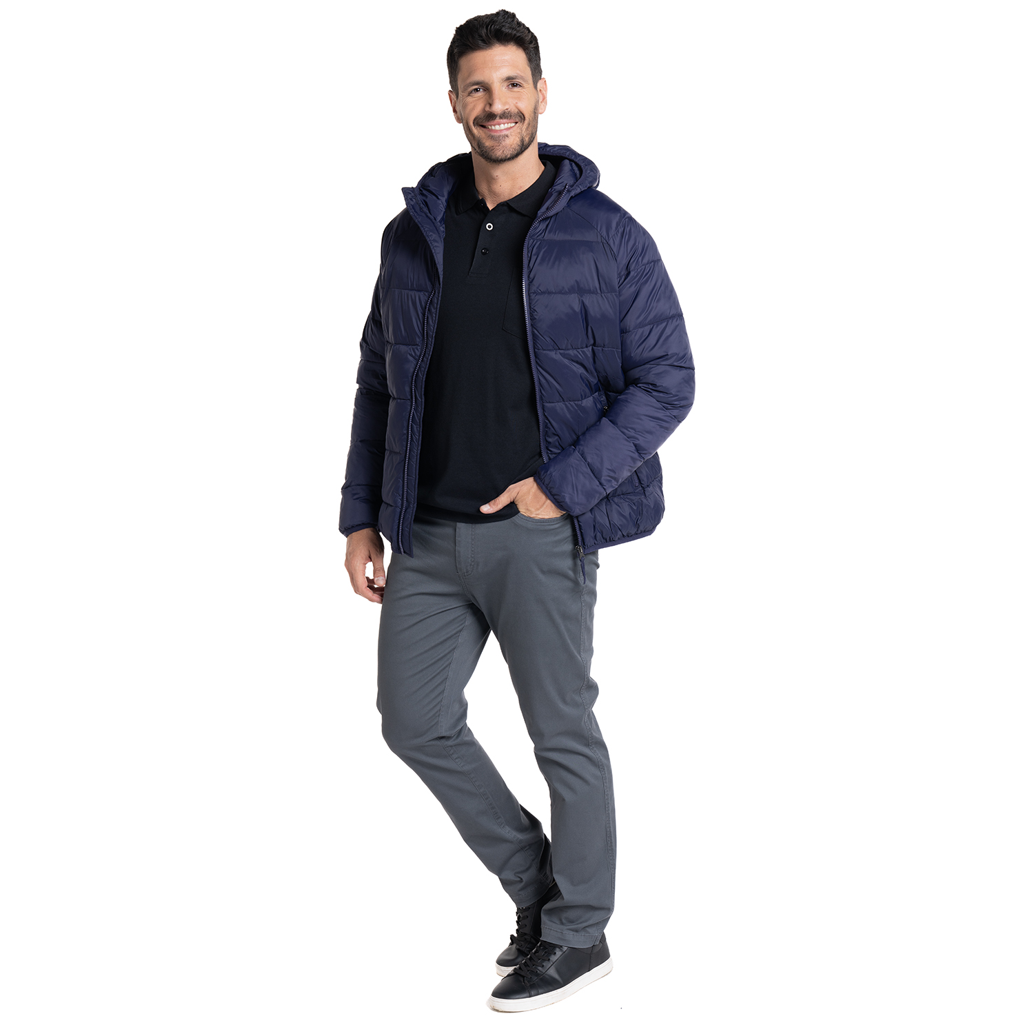 PARKA CON CAPUCHA | AZUL MARINO - 4