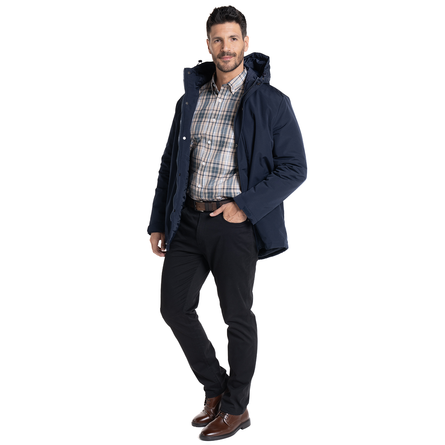 PARKA LARGA | AZUL MARINO - 4