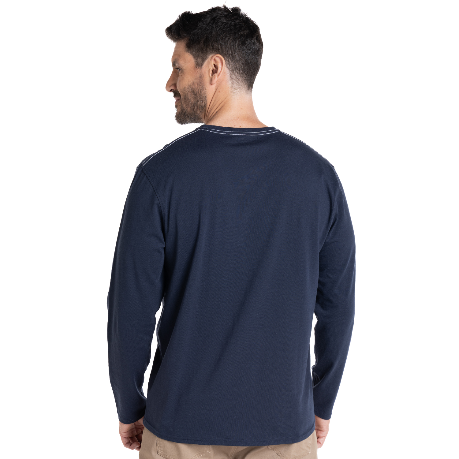 POLERA MANGA LARGA JERSEY ESTAMPADO FRONT | AZUL MARINO - 2