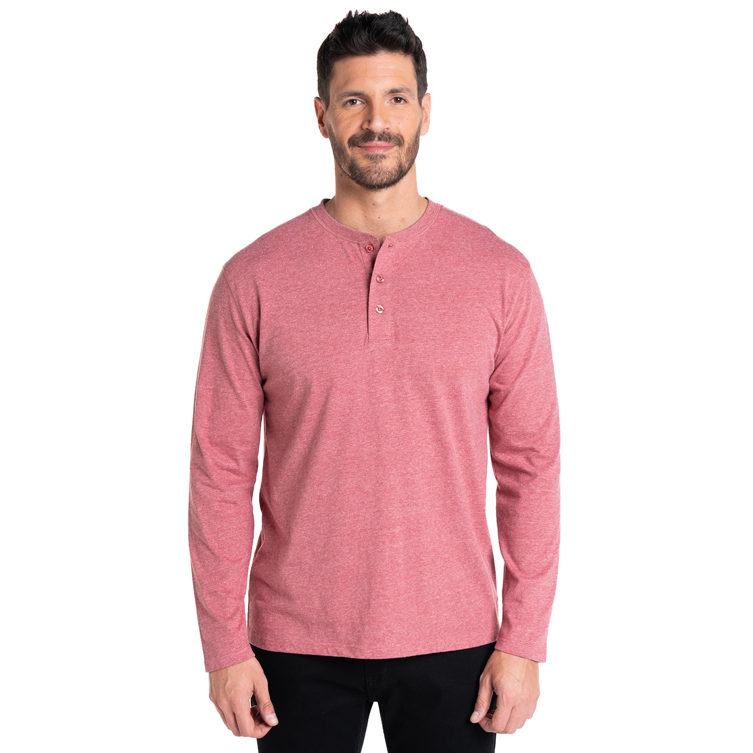 POLERA MANGA LARGA JERSEY BOTONES | EN COLOR ROJO - 4