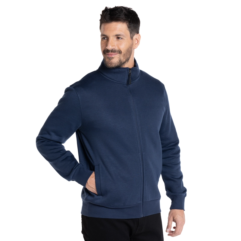 POLERON CUELLO ALTO SIN CAPUCHA | AZUL - 1