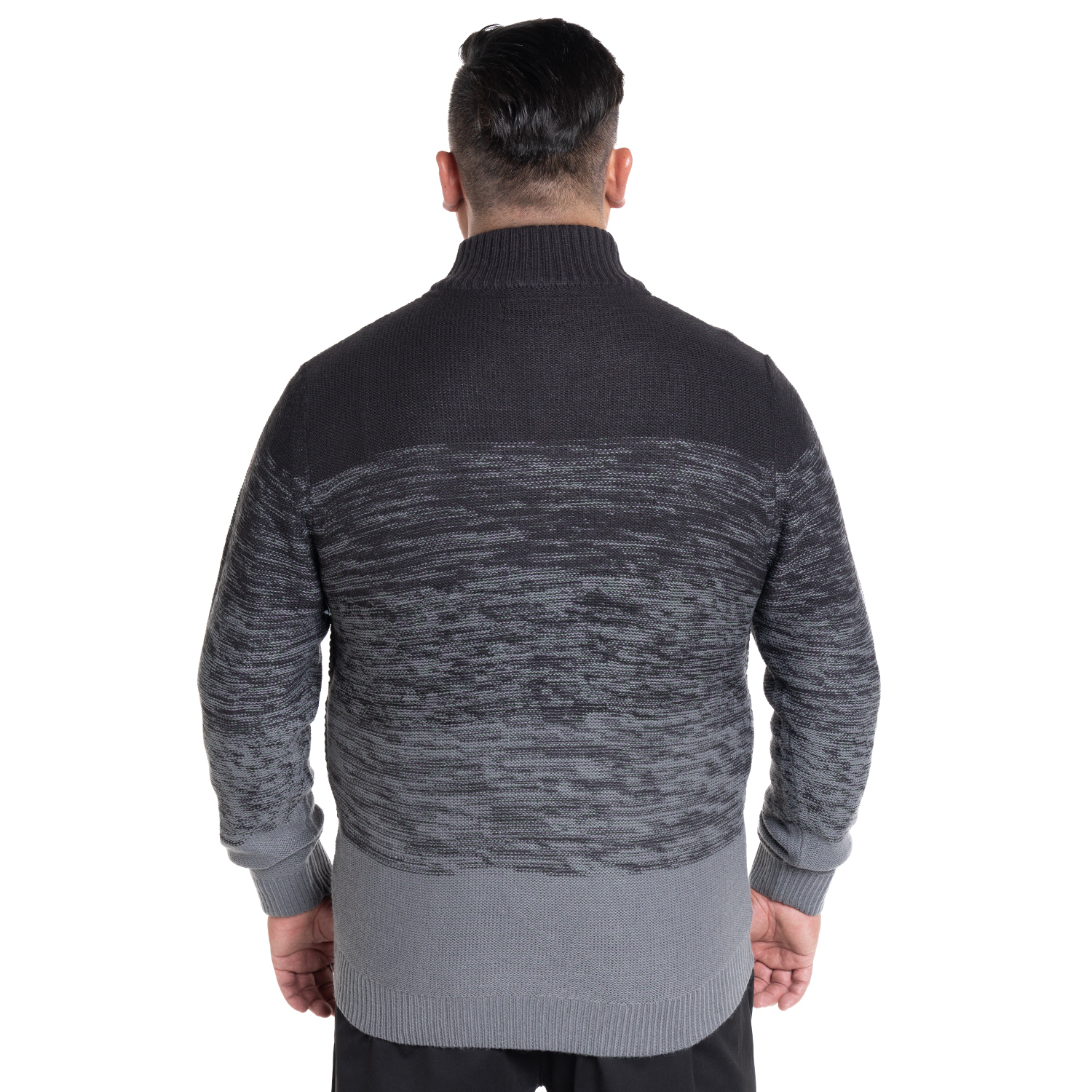SWEATER FULL ZIPPER | GRIS OSCURO - 2