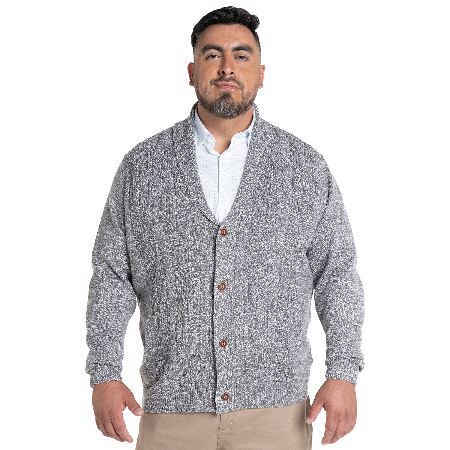 SWEATER CARDIGAN | GRIS - 1