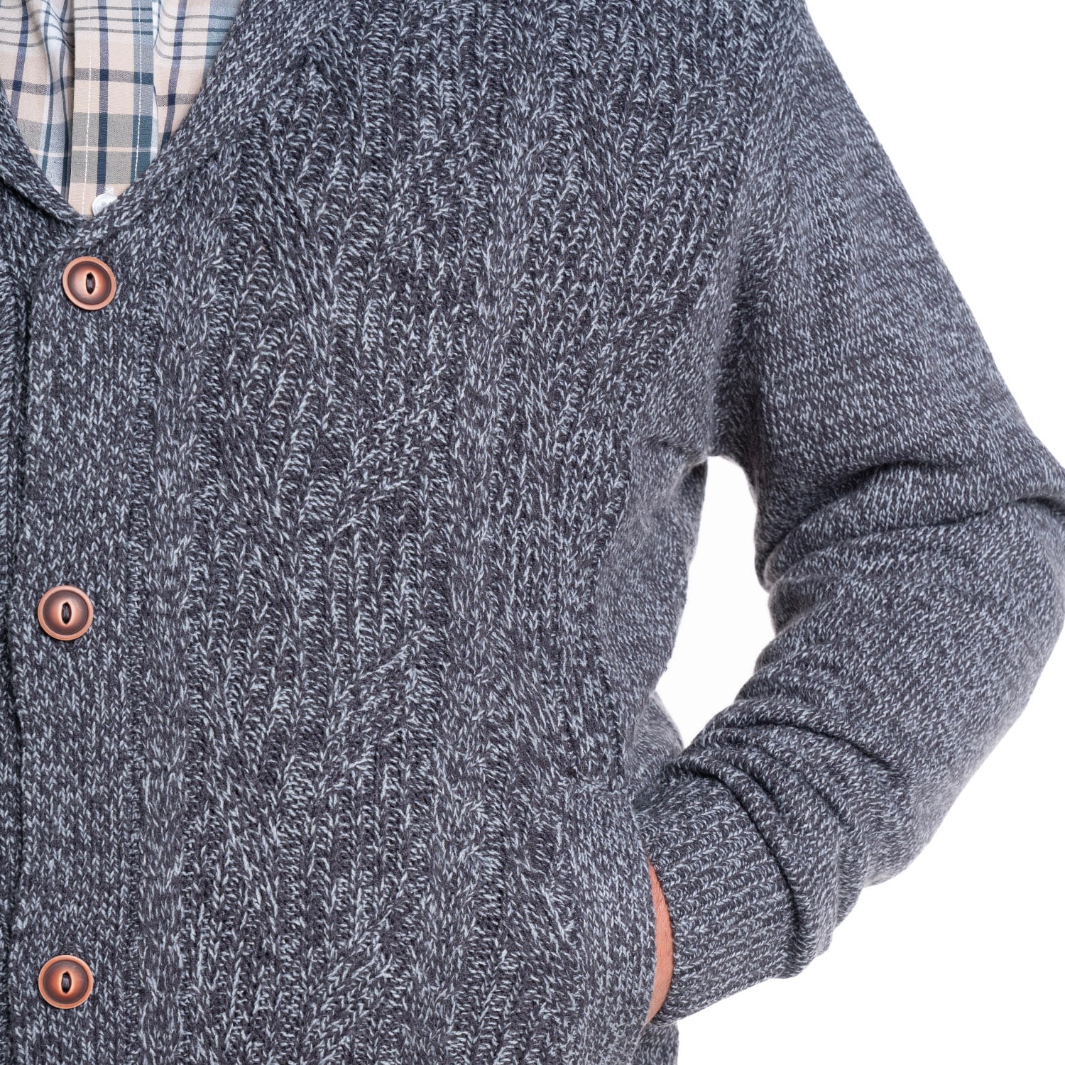 SWEATER CARDIGAN | EN COLOR NEGRO - 3