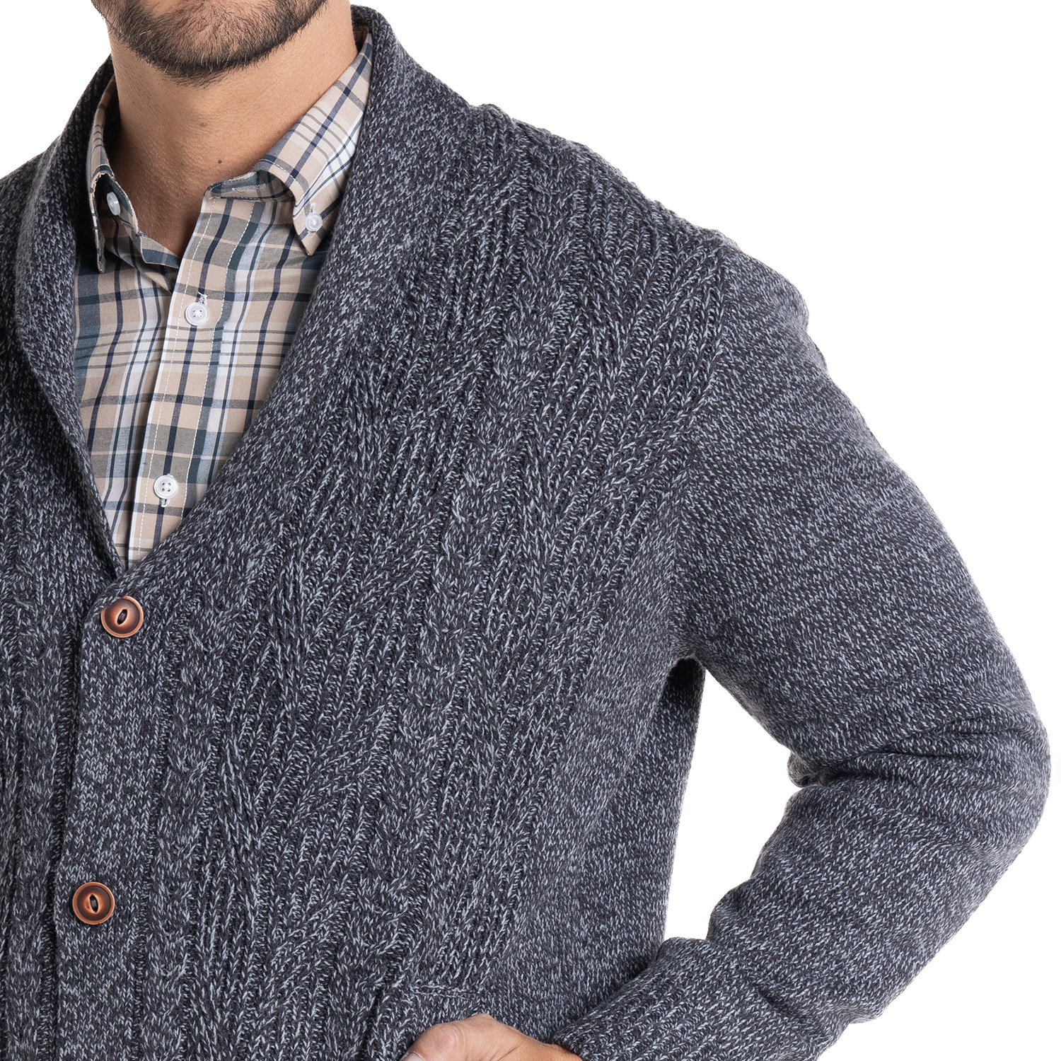 SWEATER CARDIGAN | EN COLOR NEGRO - 3