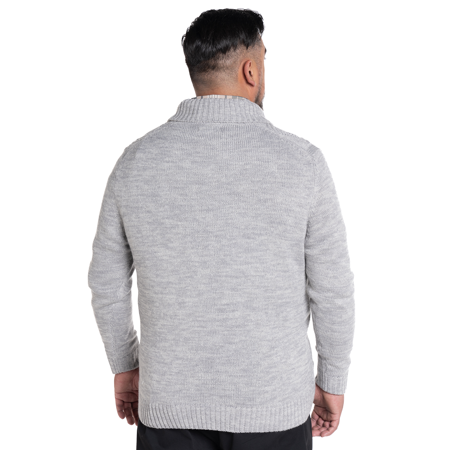 SWEATER CUELLO CRUZADO | GRIS CLARO - 2