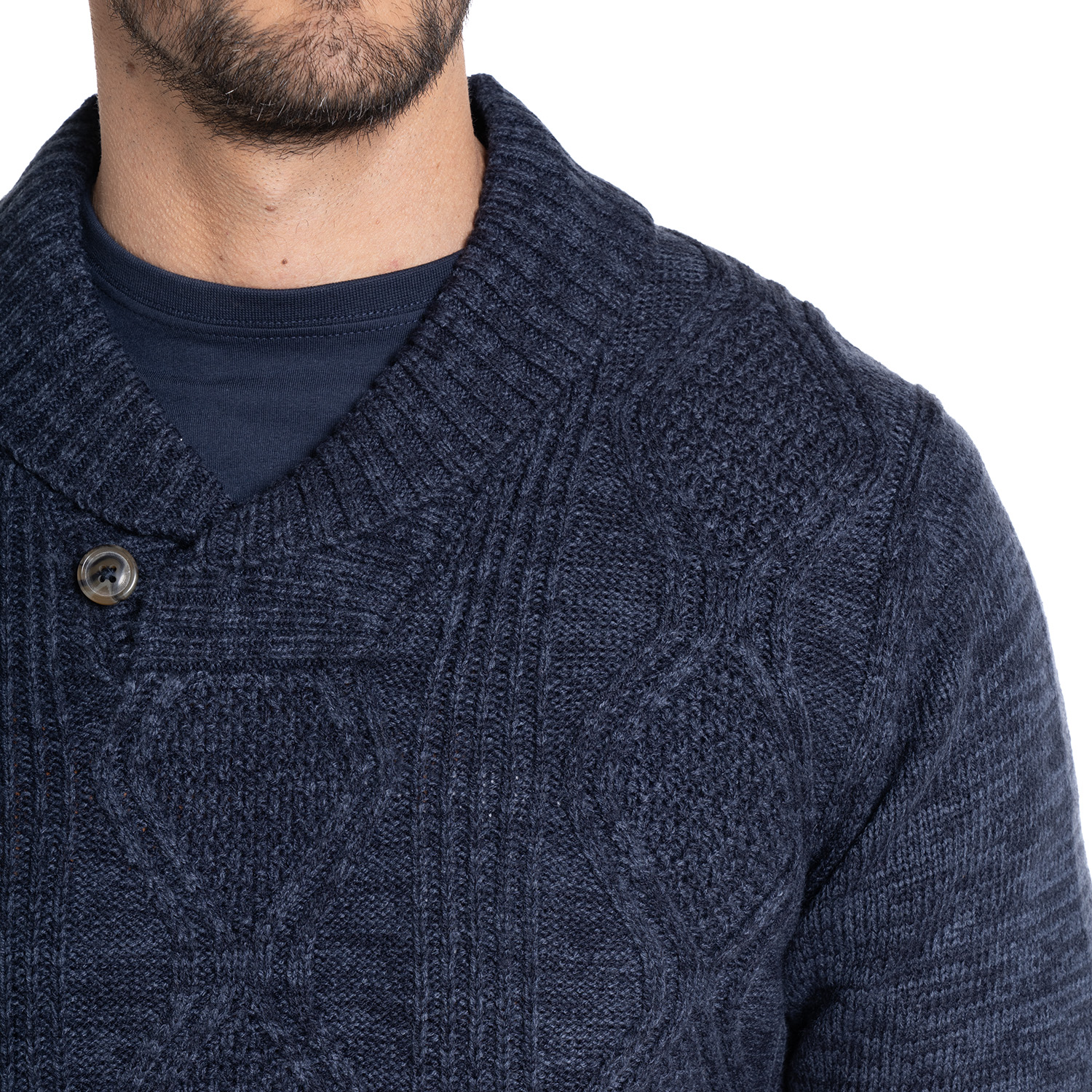 SWEATER CUELLO CRUZADO | AZUL MARINO - 3