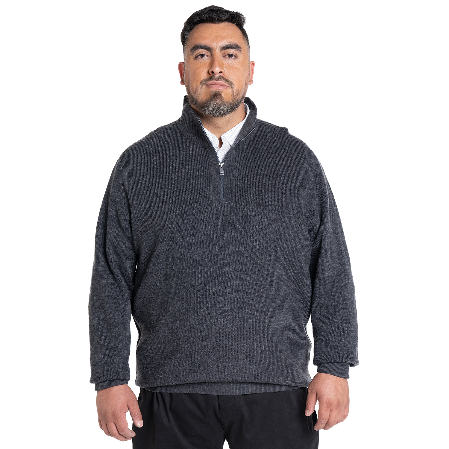 SWEATER HALF ZIPPER | AZUL MARINO - 1