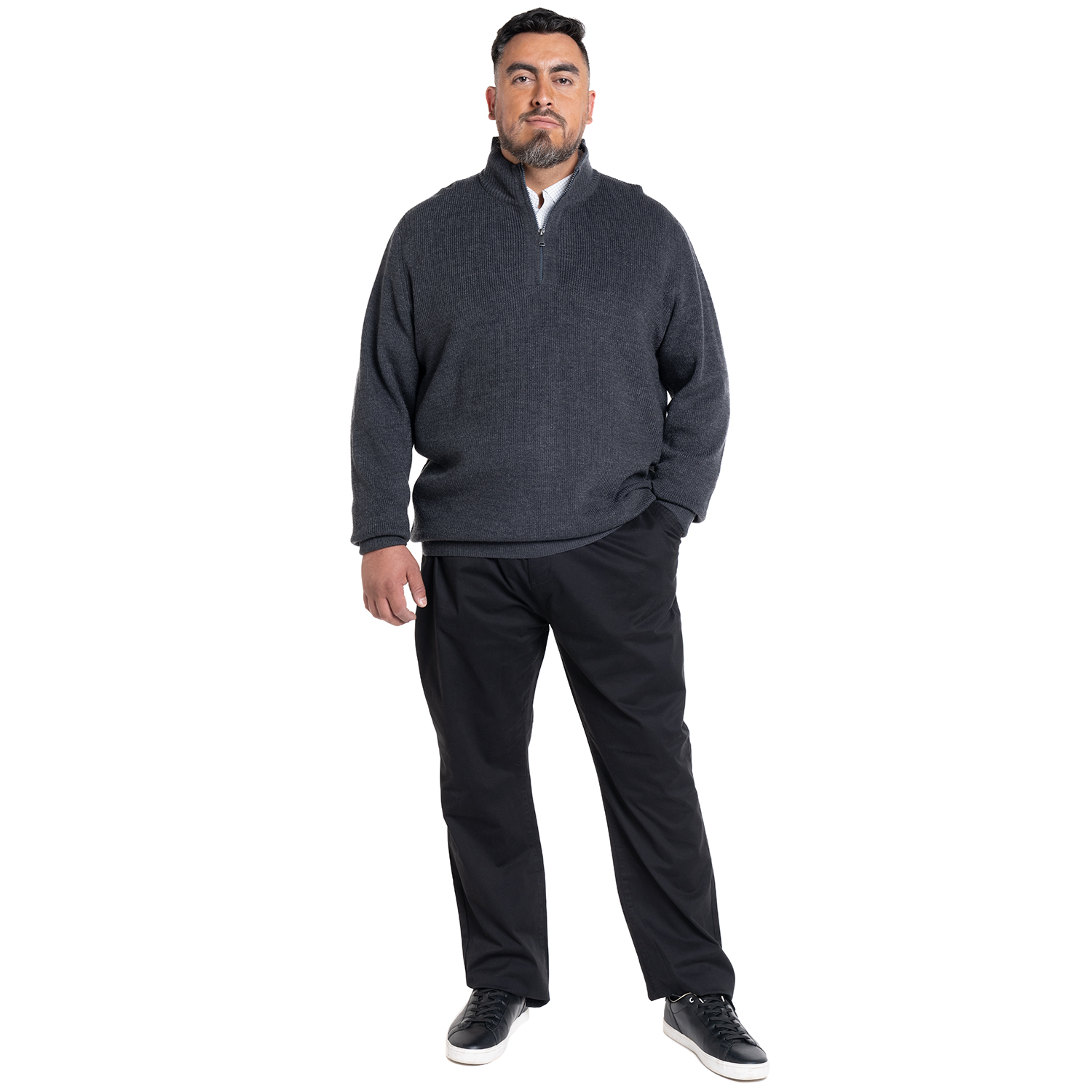 SWEATER HALF ZIPPER | AZUL MARINO - 4