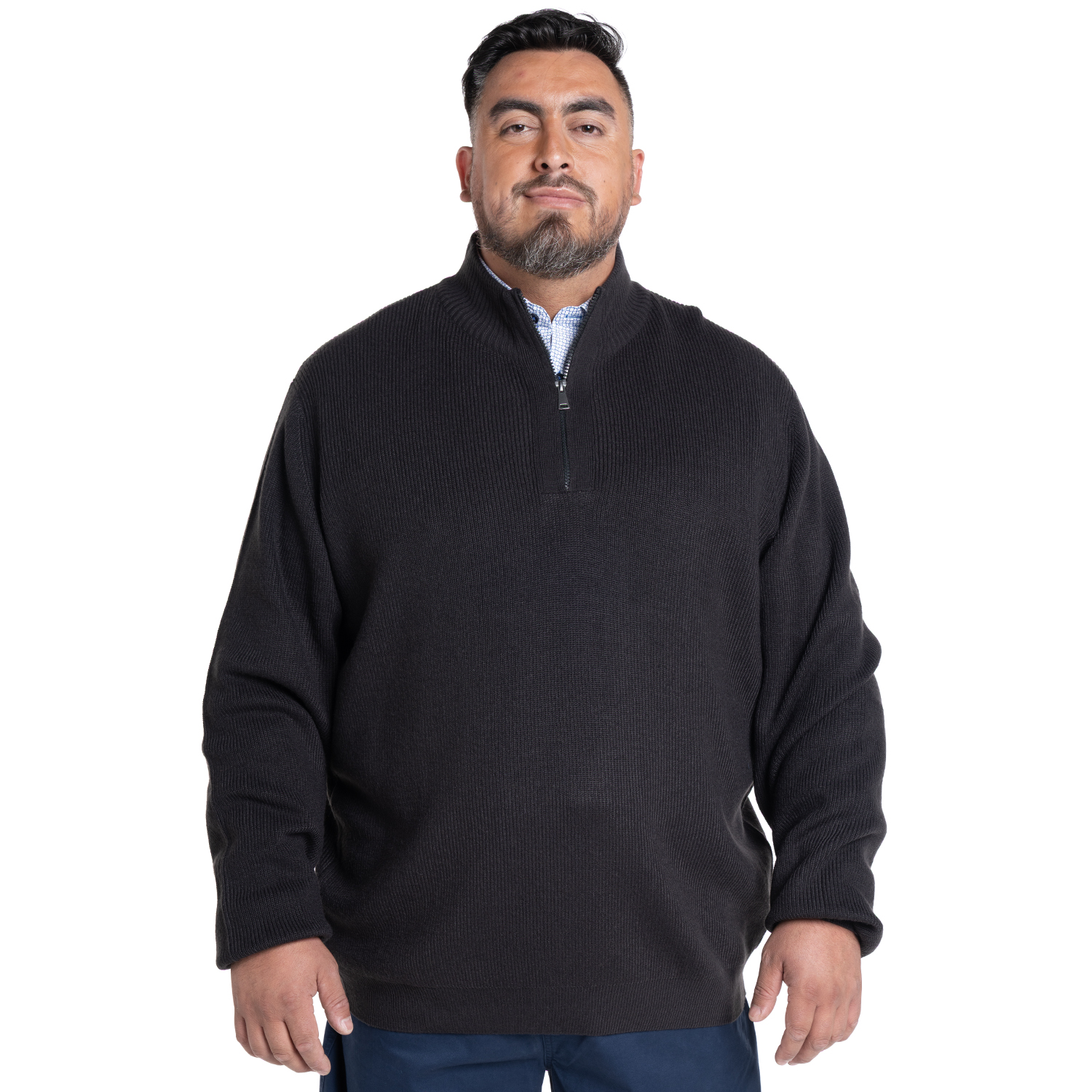 SWEATER HALF ZIPPER | GRIS - 1