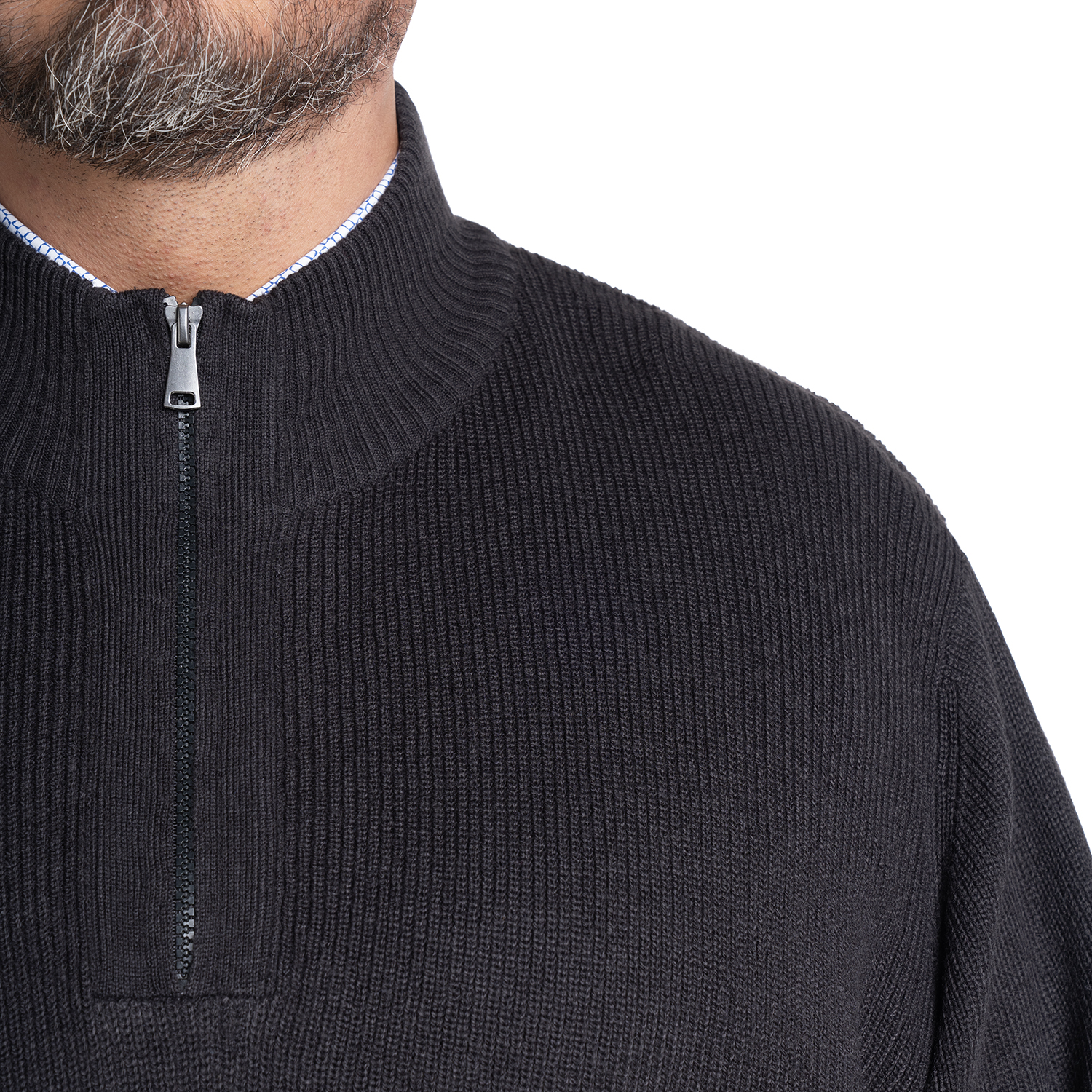SWEATER HALF ZIPPER | GRIS - 3