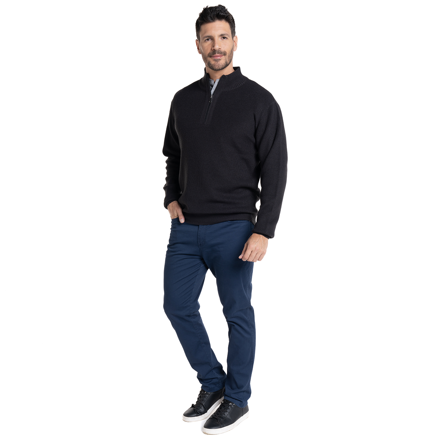 SWEATER HALF ZIPPER | GRIS - 4