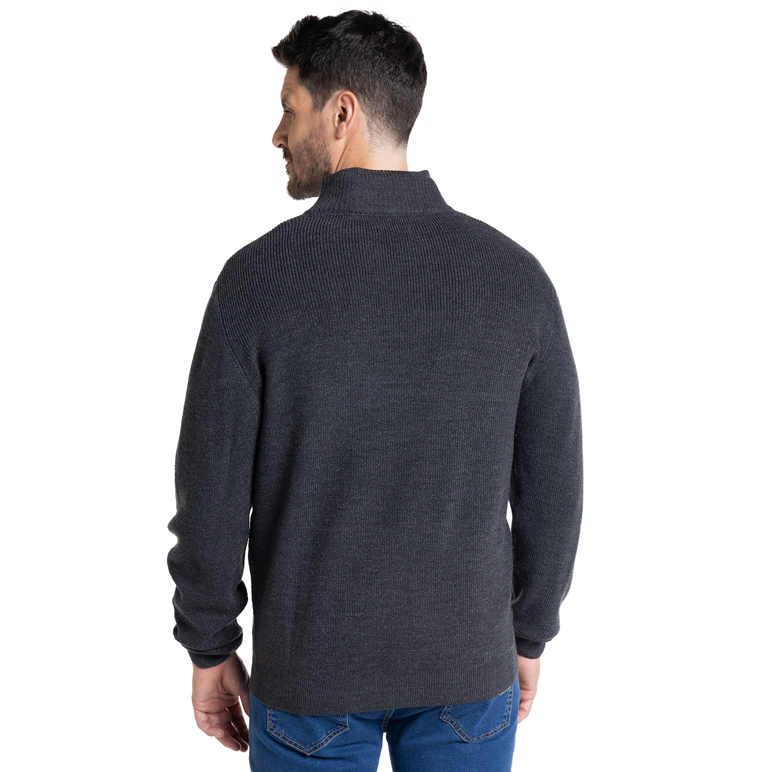 SWEATER HALF ZIPPER | AZUL MARINO - 2