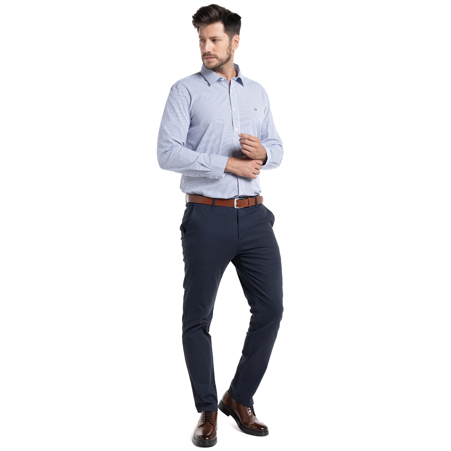 CAMISA TREVIRA LISTADA BILBAO | AZUL PETRÓLEO - 4
