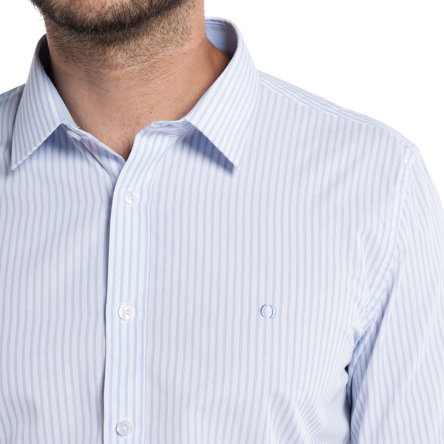 CAMISA TREVIRA LISTADA BILBAO | CELESTE - 3