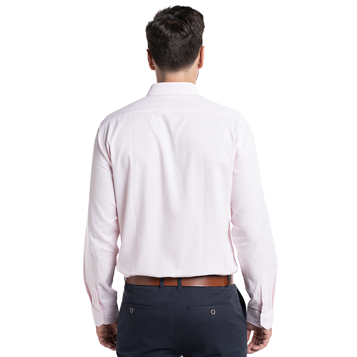 CAMISA JACQUARD GALICIA MANGA LARGA | ROSA - 2