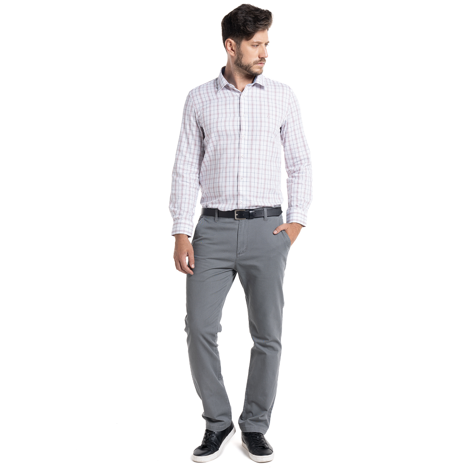 CAMISA TREVIRA CUADROS TOLEDO | PALO ROSA - 4