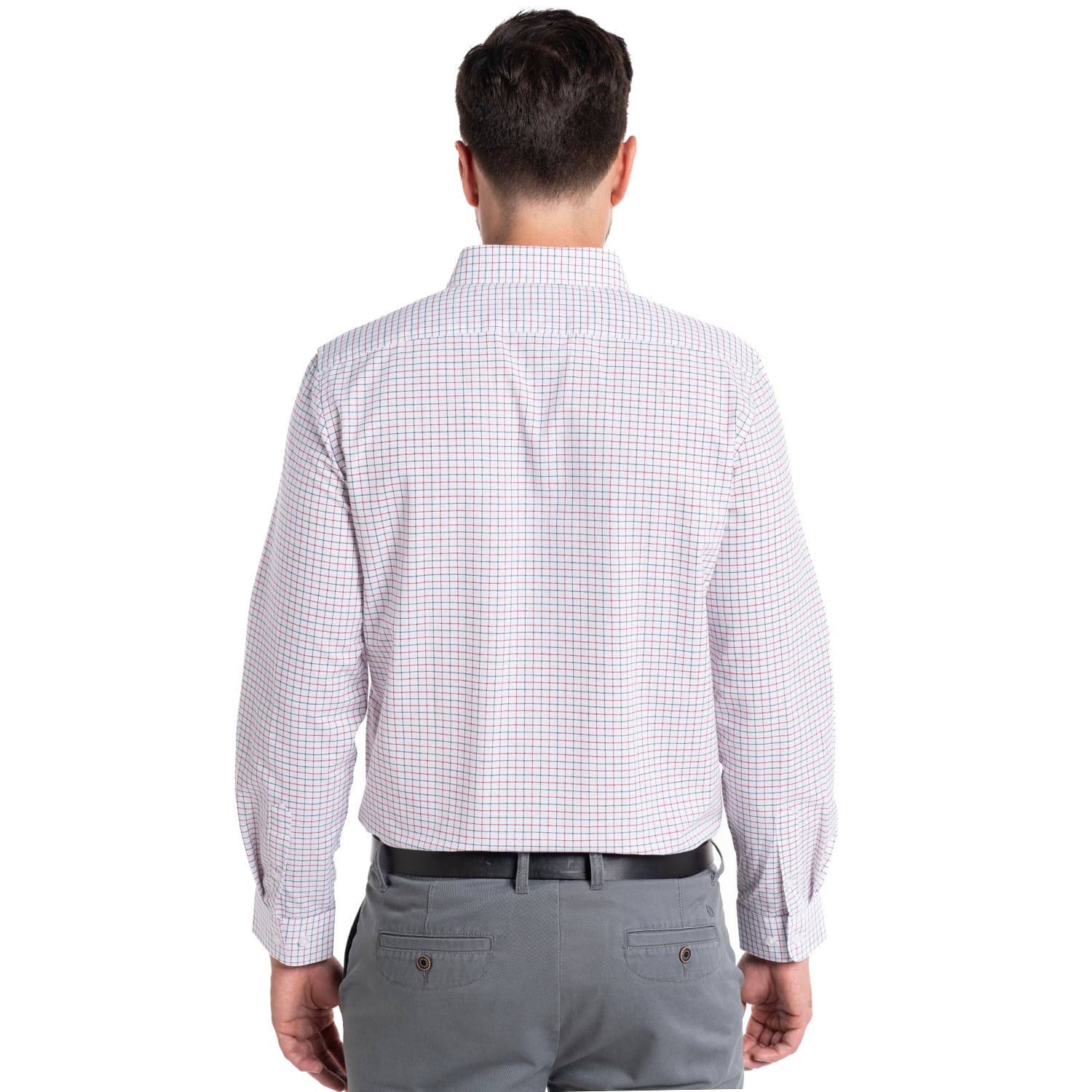 CAMISA OXFORD CUADROS LONDRES HOMBRE MANGA LARGA | BURDEO - 2