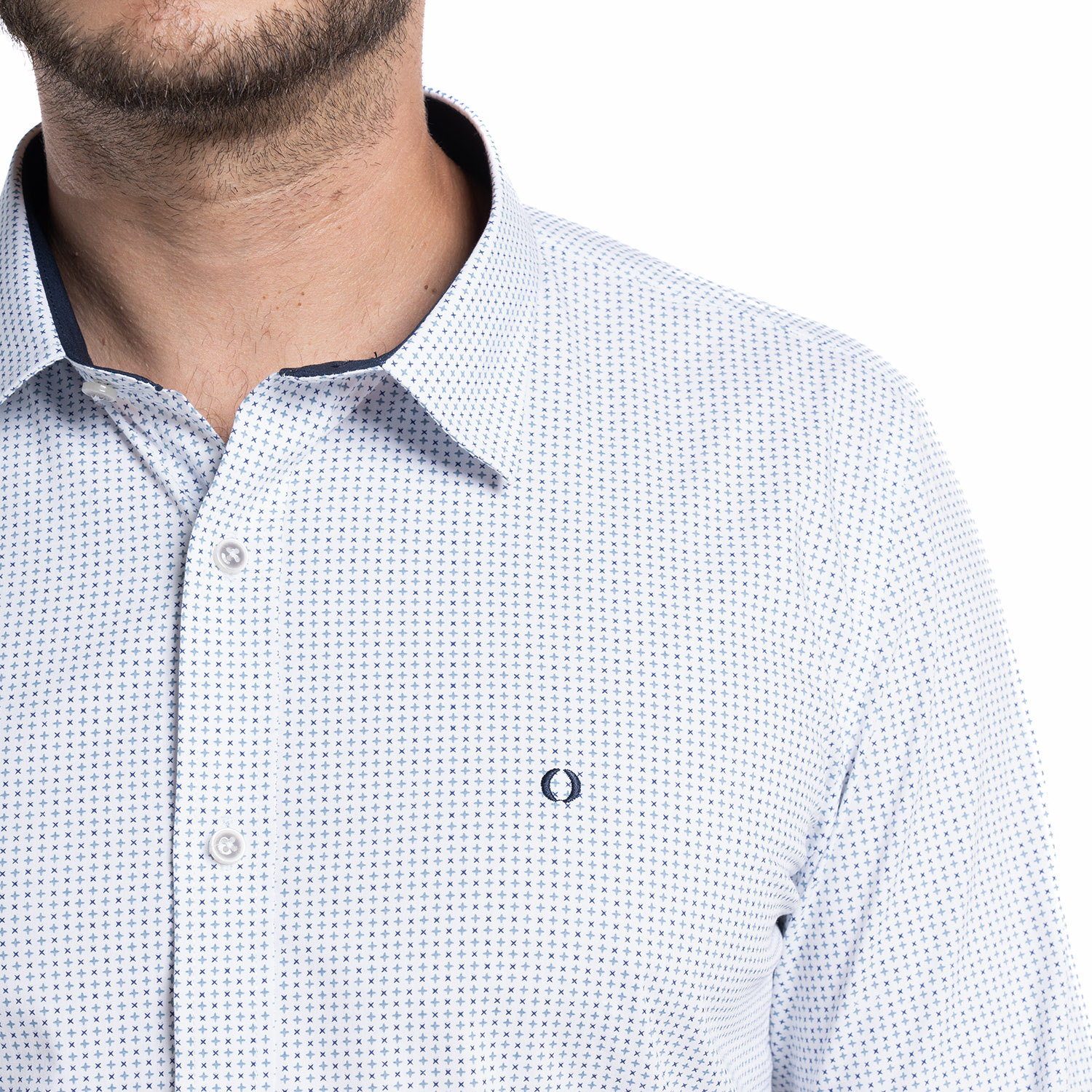 CAMISA TREVIRA ESTAMPADA SEVILLA | BLANCO - 3