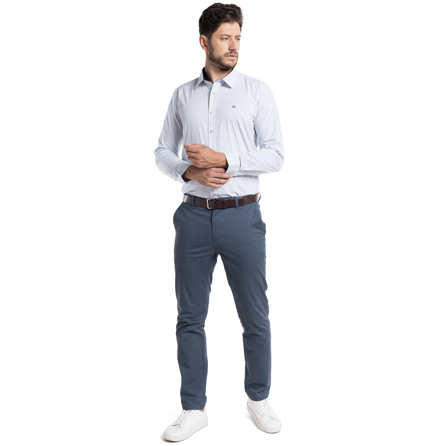 CAMISA TREVIRA ESTAMPADA SEVILLA | BLANCO - 4