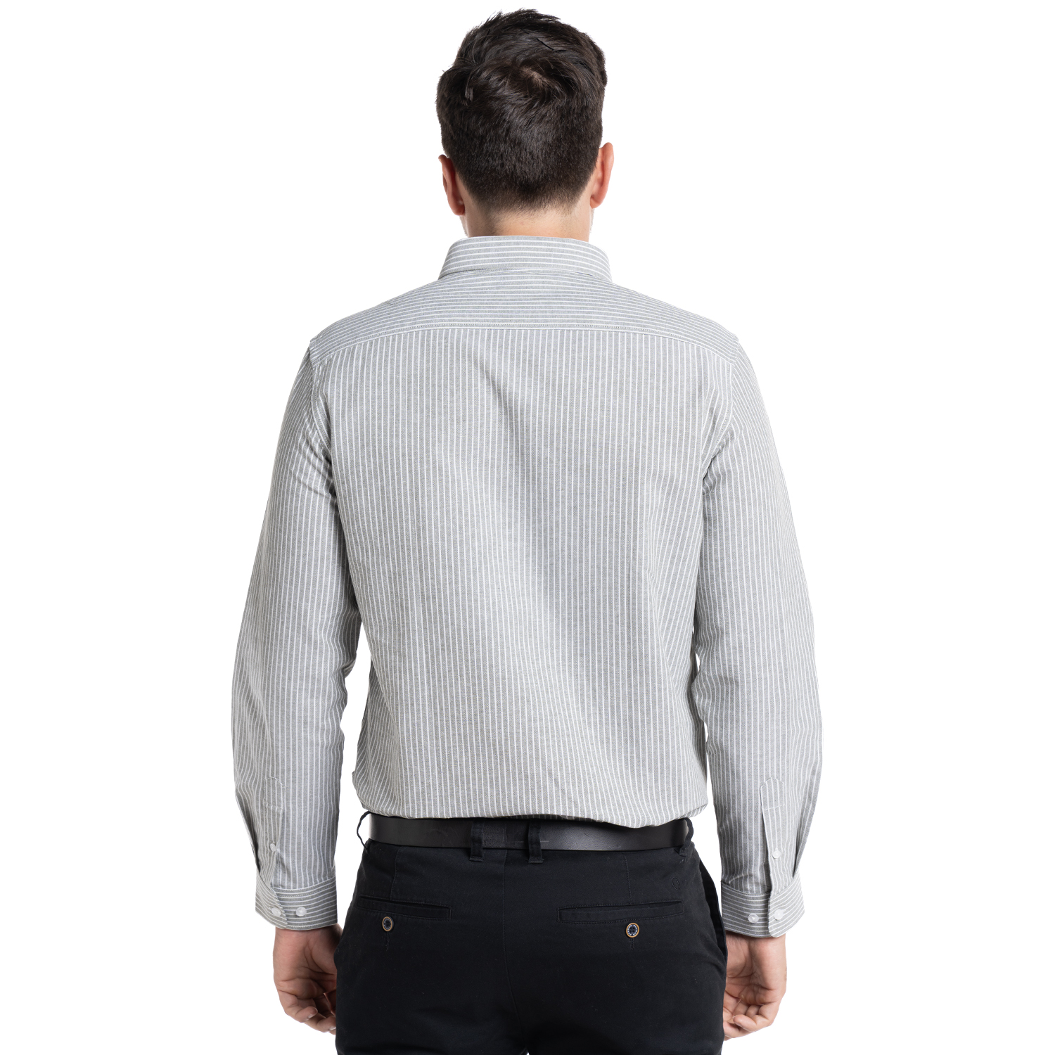 CAMISA OXFORD LISTADA BERGEN | VERDE MUSGO - 2