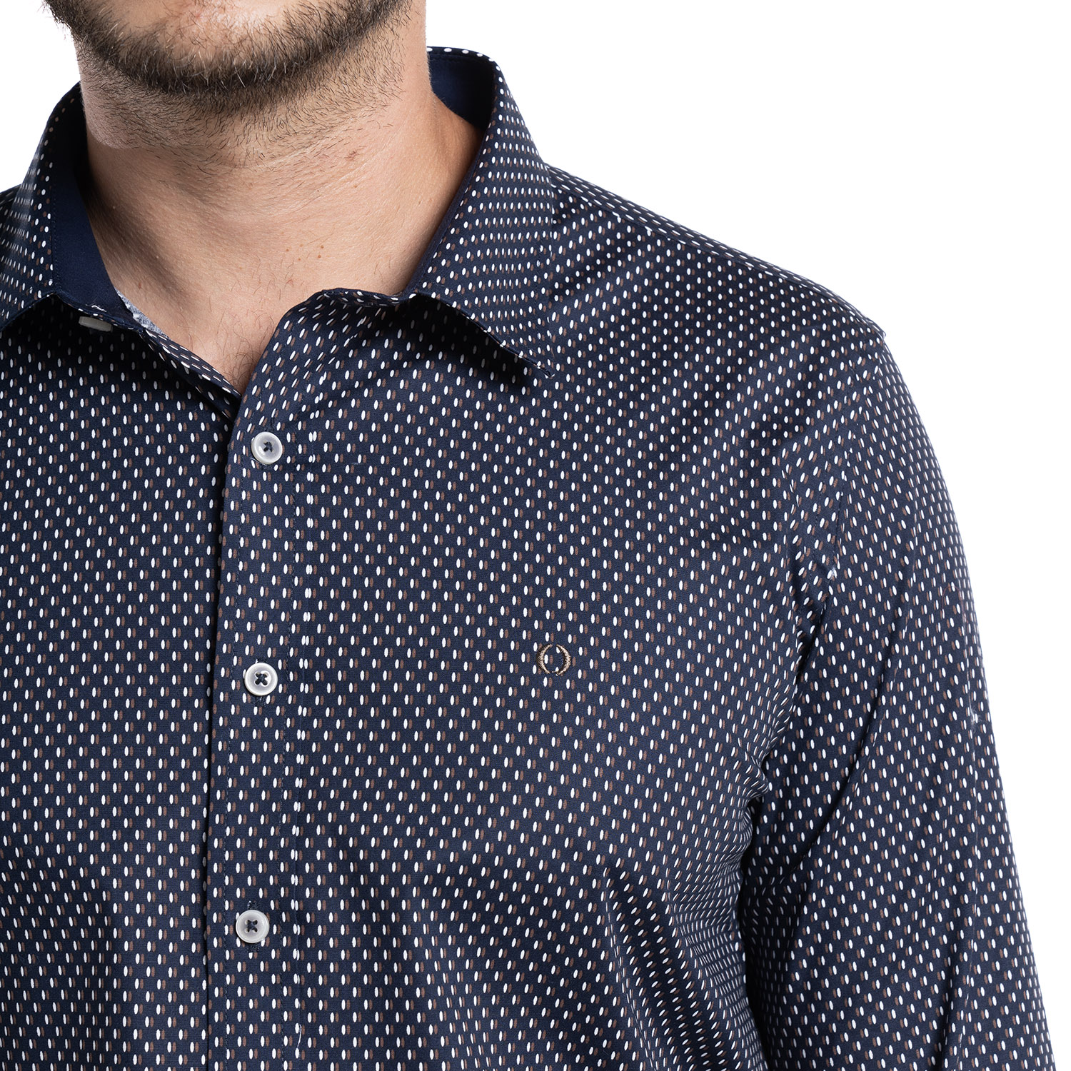 CAMISA TREVIRA ESTAMPADA SEVILLA | AZUL - 3