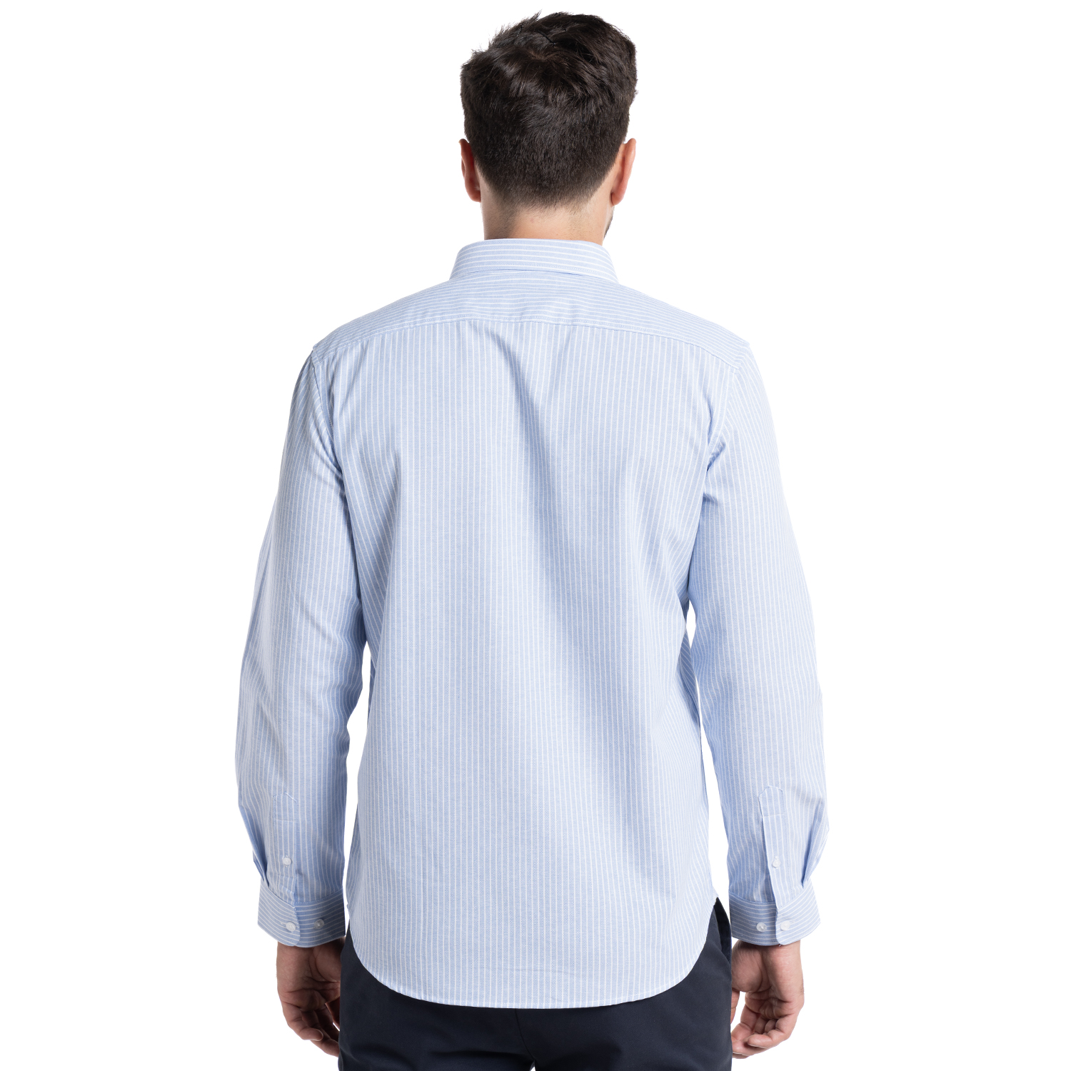CAMISA OXFORD LISTADA BERGEN | AZUL CLARO - 2