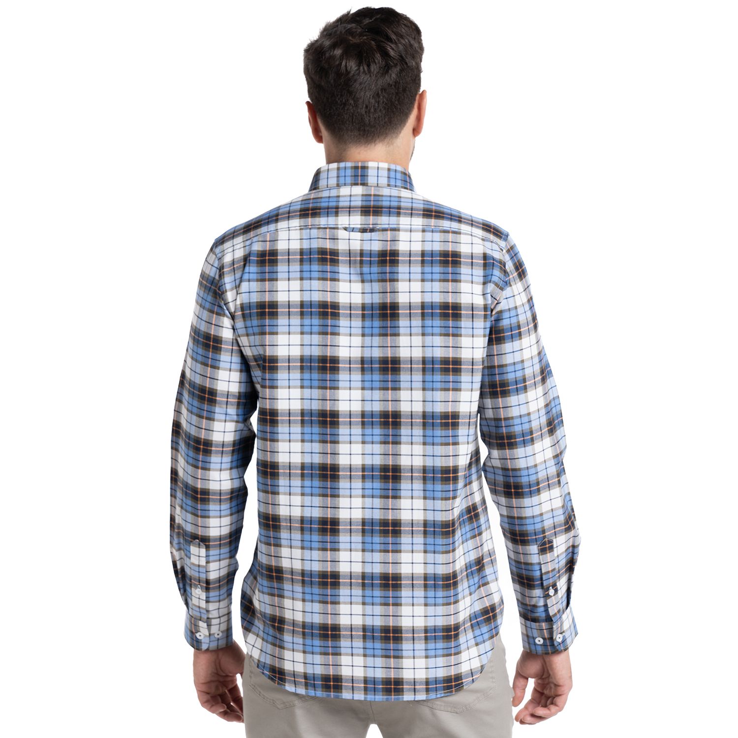CAMISA OXFORD CUADROS LEÓN | AZUL PETRÓLEO - 2