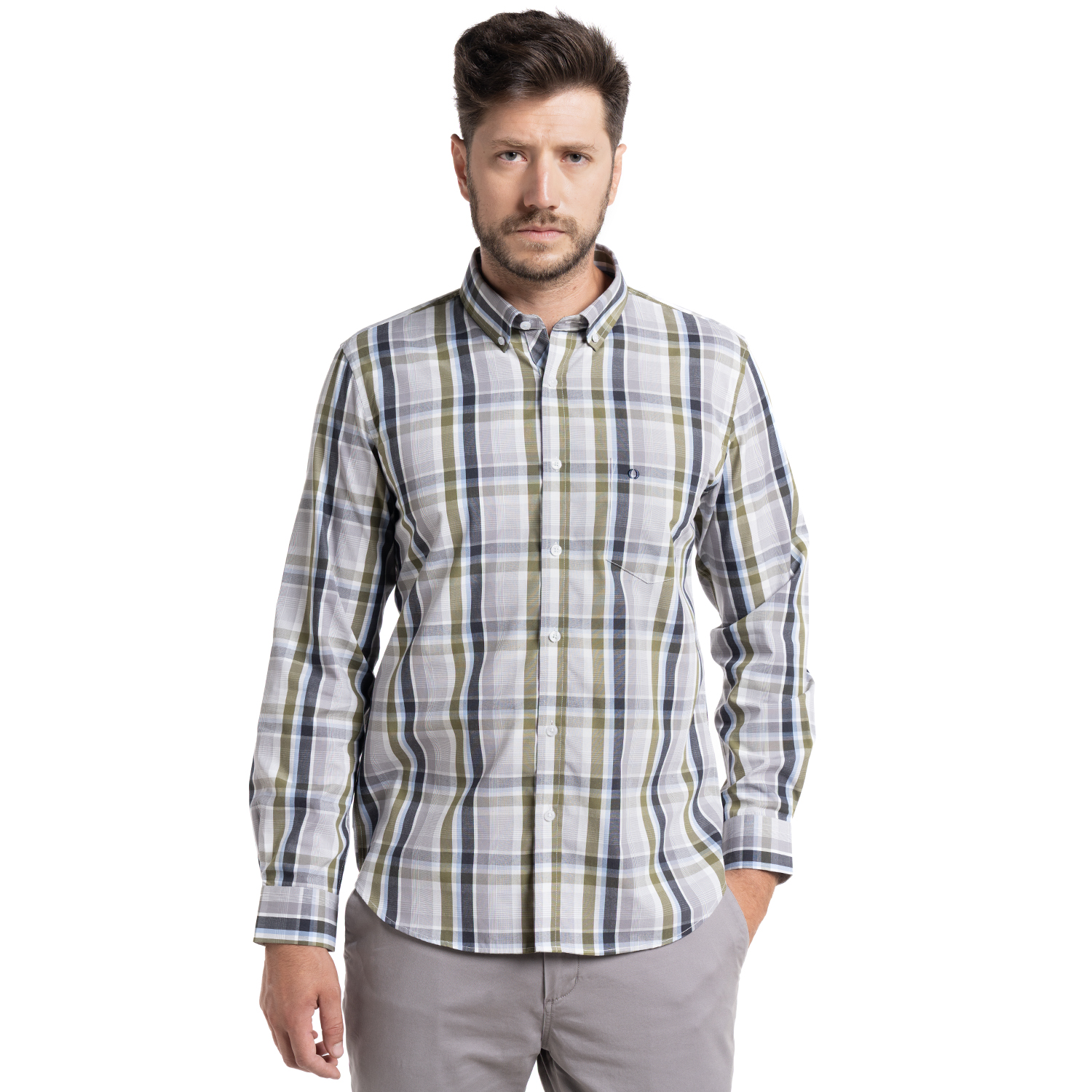 CAMISA TREVIRA CUADROS ALMERÍA | VERDE - 1