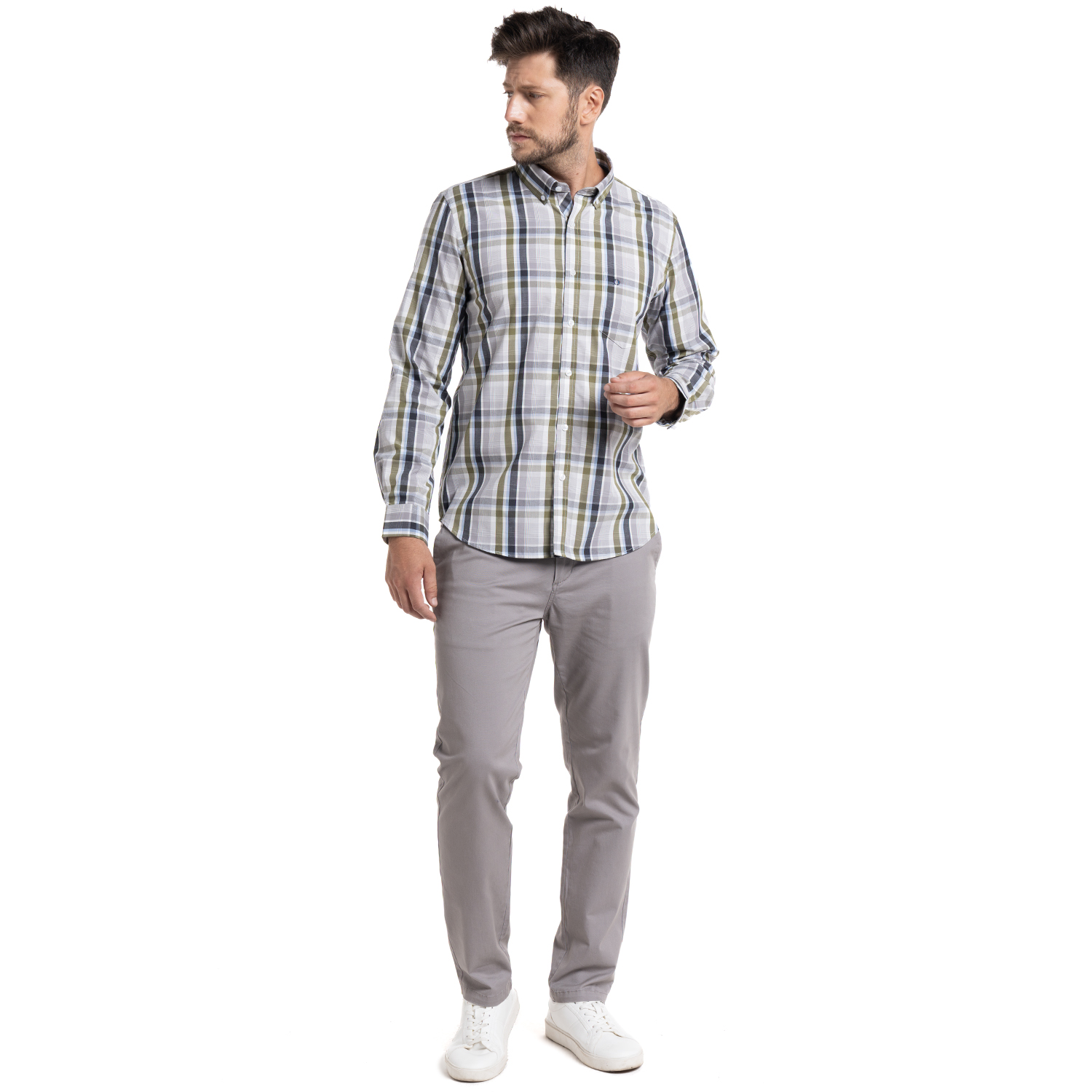 CAMISA TREVIRA CUADROS ALMERÍA | VERDE - 4