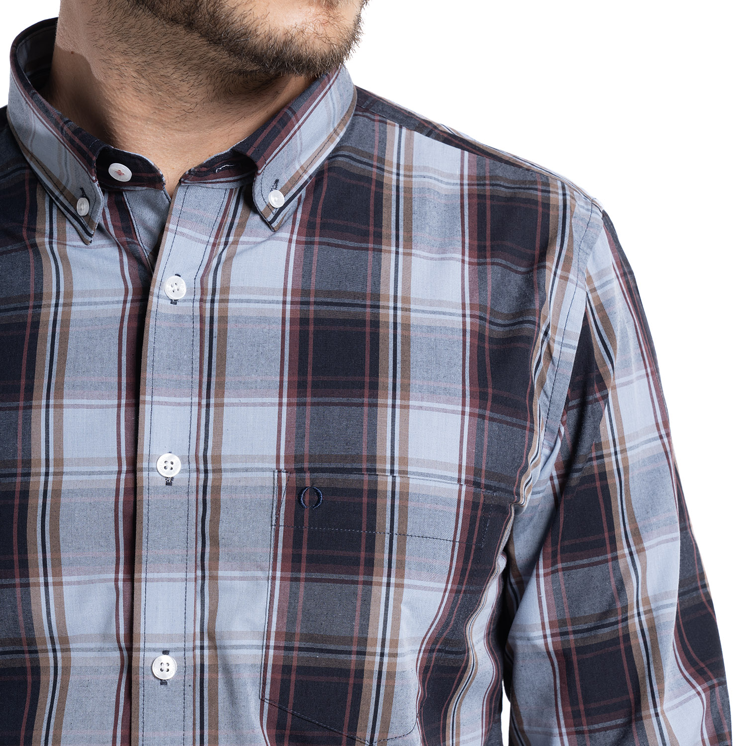 CAMISA TREVIRA CUADROS ALMERÍA | CELESTE - 3