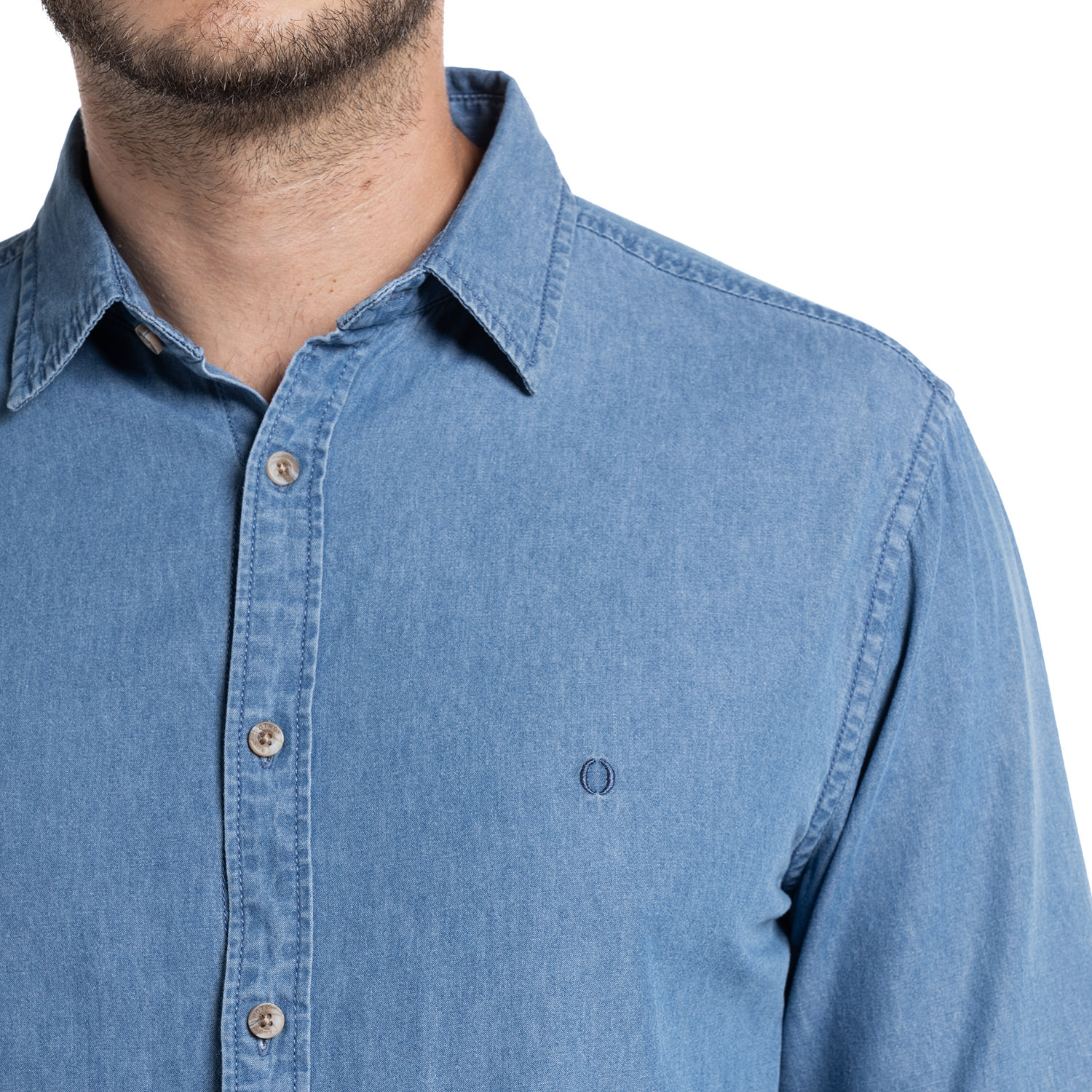 CAMISA DENIM CÁDIZ | CELESTE - 3